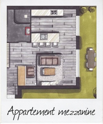 aménagement d'un appartement mezzanine